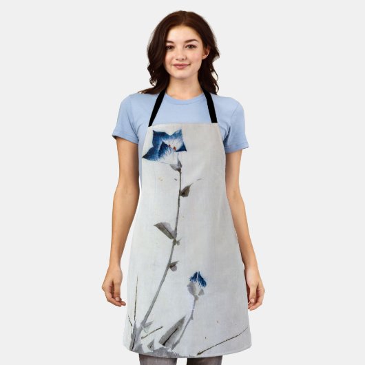 Japans blauw bloem, Hokusai, Ukiyo-e Schort (Gedragen)