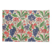 Japans Blauw en Rode Bessen Dekbed Hoesje Kussensloop (Achterkant)