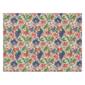 Japans Blauw en Rood Berries Tafelkleed (Voorkant (Horizontaal))