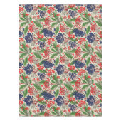 Japans Blauw en Rood Berries Tafelkleed (Voorkant)