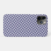 Japans blauw Hoesje-Gemate iPhone Case (Achterkant (horizontaal))