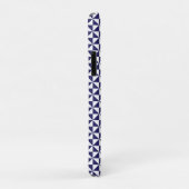 Japans blauw Hoesje-Gemate iPhone Case (Achterkant/rechts)