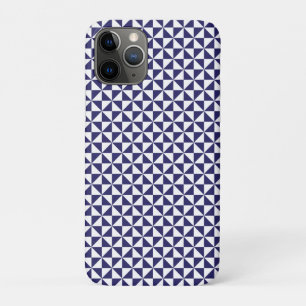 Japans blauw Hoesje-Gemate iPhone Case