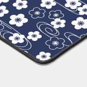 Japans Blauw Sakura Kersenbloesem Bloemen Bureaumat (Hoek)