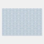 Japans blauw Sashiko-omslagpapier Inpakpapier Vel (Voorkant 2)