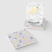 Japans blauw stenen onderzetter (Zijkant)