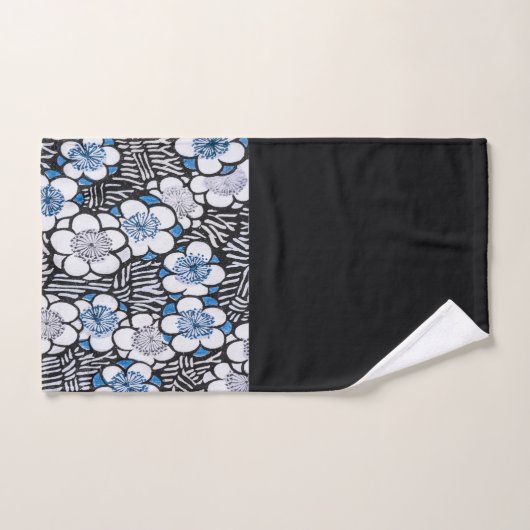  Japans blauw traditioneel ventilatorpatroon Bad Handdoek (Handdoek)