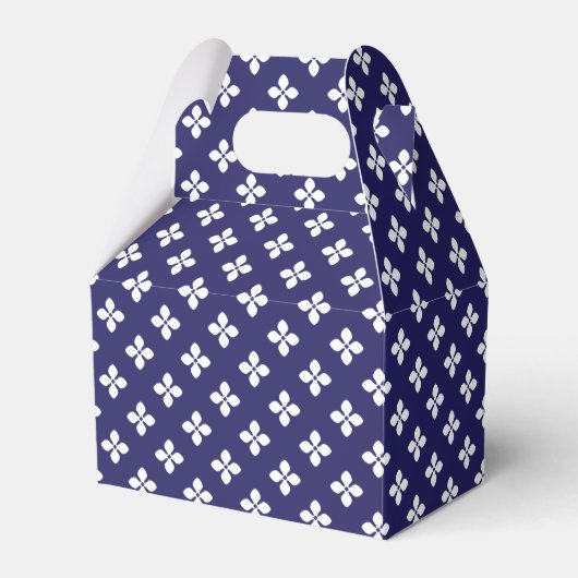 Japans blauw voorvak bedankdoosjes (Voorkant Zijde)