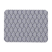 Japans blauw Waves Seigaiha Zee Magneet (Horizontaal)