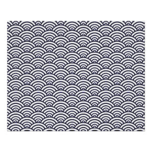 Japans blauw Waves Seigaiha Zee Perfect Poster