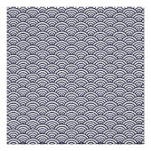 Japans blauw Waves Seigaiha Zee Poster (Voorkant)