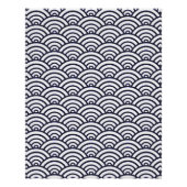 Japans blauw Waves Seigaiha Zee Poster (Voorkant)