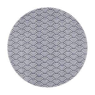 Japans blauw Waves Seigaiha Zee Snijplank