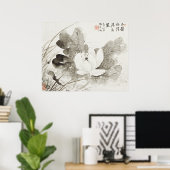 Japans bloeiende lotus (19e eeuw)  pai poster (Thuiskantoor)