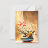 Japans Bloem Arrangement Ikebana Notitiekaartje (Voorkant)