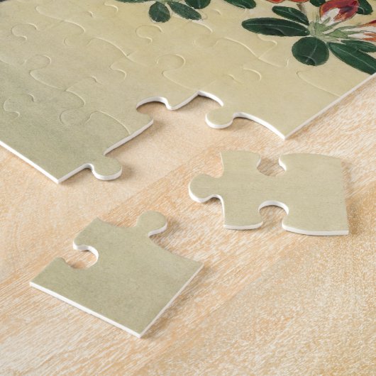 Japans bloemen Azalea Bonsai Art Legpuzzel (Zijkant)