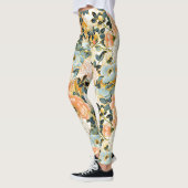 Japans Bloemen Roze en Gouden Leggings (Links)