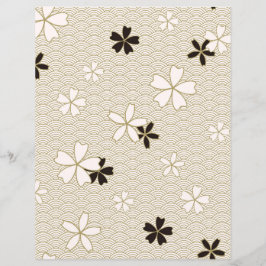Japans Bloemen Scrapbook Papier | Elegante bloem
