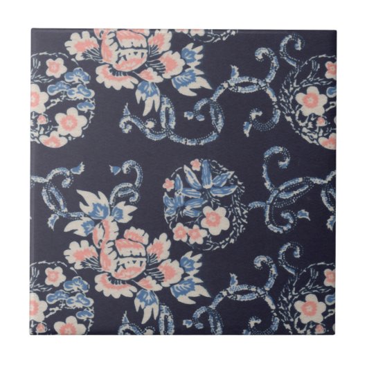  Japans Bloemen Tegel Tegeltje (Voorkant)