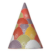 Japans Bloemengolf: Kleurrijke Vintage Feesthoedjes (Rechts)