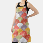 Japans Bloemengolf: Kleurrijke Vintage Schort (Insitu)