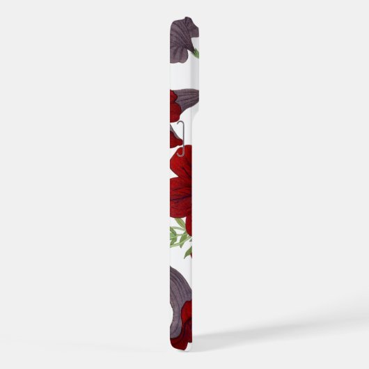  japans bloemenkunst geschilderde tong Mayweed iPhone Hoesje (Rechterkant)