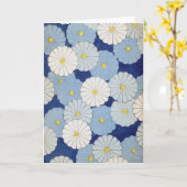 Japans BloemenWenskaart Kaart (Gele Bloem)