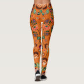 Japans Bloemmotief Leggings (Achterkant)