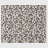 Japans  bloempatroon cadeaupapier (Vlak)