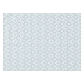 Japans bloempatroon in zachte blauwe en witte tint tafelkleed (Voorkant (Horizontaal))