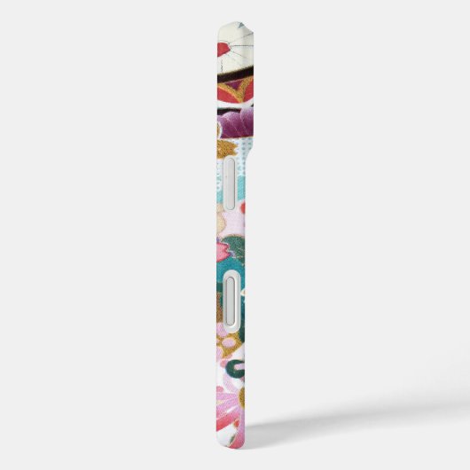 Japans Bloempatroon iPhone 16 Hoesje (Achterkant / Rechts)