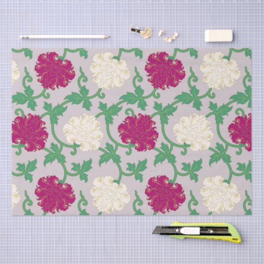 Japans bloempatroon tissuepapier (Craft)