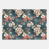 Japans bloesems patroon 3 inpakpapier vellen (Voorkant 3)
