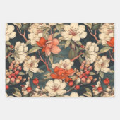 Japans bloesems patroon 3 inpakpapier vellen (Voorkant 2)