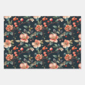 Japans bloesems patroon 3 inpakpapier vellen (Voorkant)