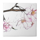 Japans bloesjekker tegeltje (Voorkant)