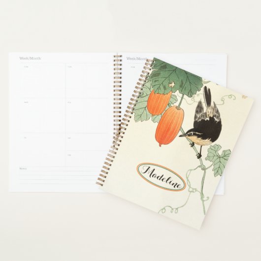Japans blok — Vlees en Oranje fruit Planner (Display)