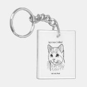 Japans bobtail portret sleutelhanger (Voorkant Links)