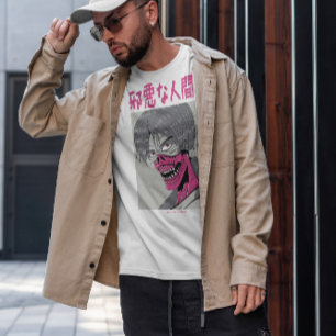 Japans bocht zorgt voor donkere animatie t-shirt