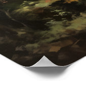 Japans boeddhistische tempel kunst print Poster (Hoek)