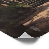 Japans boeddhistische tempel kunst print Poster (Hoek)