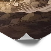 Japans boeddhistische tempel kunst print Poster (Hoek)