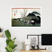 Japans Boerderij House Ukiyo-e Poster (Thuiskantoor)