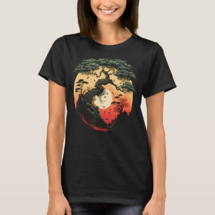 Japans Bonkei Miniatuur boom tuinieren op Bonsai T-shirt