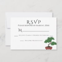 Japans Bonsai Boom Bruiloft RSVP