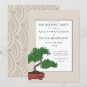 Japans Bonsai Boom Bruiloft Verlovingsfeest Kaart (Voorkant / Achterkant)