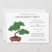 Japans Bonsai Boom Bruiloft Verlovingsfeest Kaart (Voorkant)