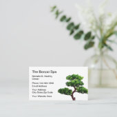 Japans Bonzai Spa-thema Visitekaartje (Staand voorkant)