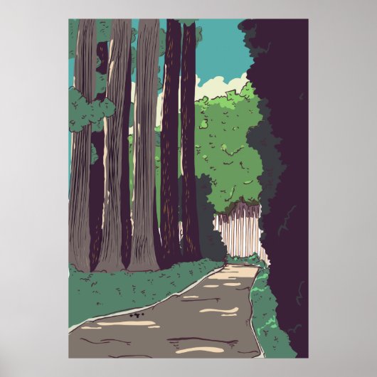 Japans bos poster (Voorkant)