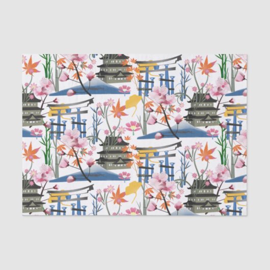 Japans botanisch tissuepapier (Voorkant)